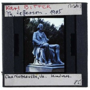 Charlottesville, University of Virginia, Thomas Jefferson Denkmal