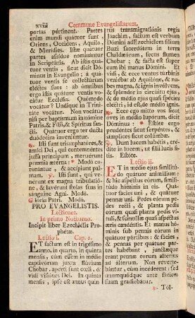 xviii-xxxvi, Commune Evangelistarum.-Commune unis Martyris.
