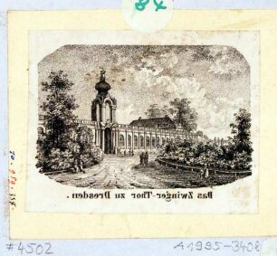 Der Zwinger in Dresden, Blick auf das Kronentor