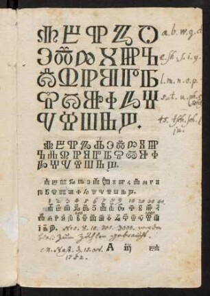 A3r, (Alphabet und Zahlen)