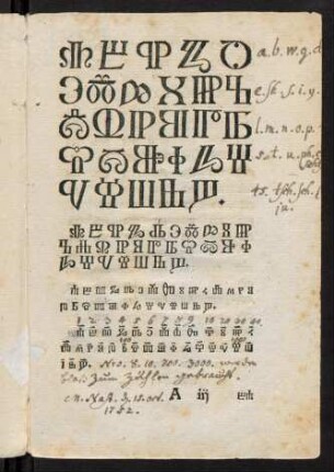 A3r, (Alphabet und Zahlen)