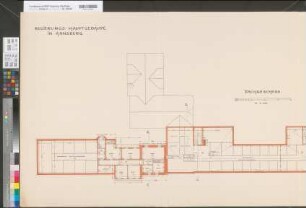 Arnsberg, Bezirksregierung, Hauptgebäude Seibertzstr. 1, Grundriss Dachgeschoss