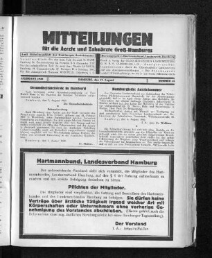 Jahrgang 1930, Hamburg, den 17. August, Nummer 33