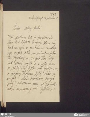 [list wot: towarstwo „Societas Slavica Budissinensis“/Korla Křižan, 16.12.1905]