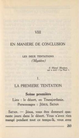 VIII En Manière De Conclusion