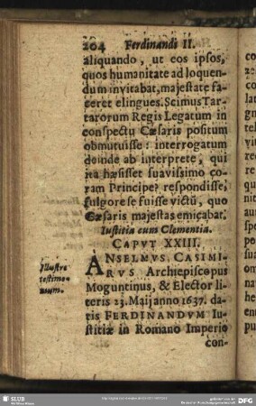 Iustitia cum Clementia. Caput XXIII.