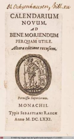 Exlibris der Bibliothek zu Ochsenhausen