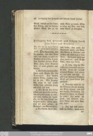 Heiligung des Herzens und Lebens durch Jesu Lehre und Beyspiel.