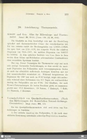 20. Ausdehnung, Thermometrie