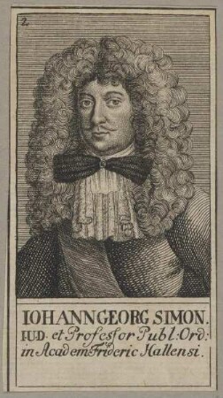 Bildnis des Iohann Georg Simon
