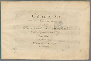 Concerto, auf das Clavier componirt, 1.. Erster Theil [d-Moll]