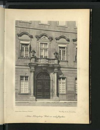 Schloss Ludwigsburg. Portal am westl. Flügelbau