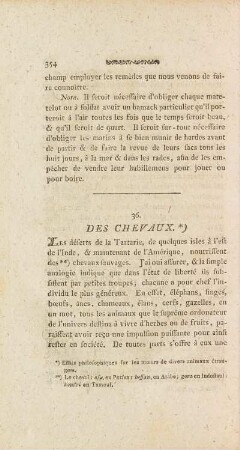 36. Des Chevaux