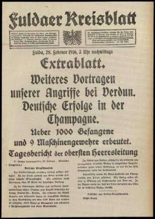 Ausgabe vom Montag, den 28. Februar 1916.