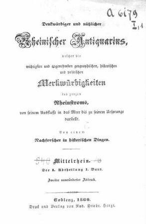 1: Coblenz, die Stadt