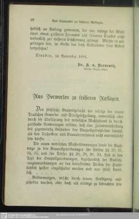 Aus Vorworten zu früheren Auflagen