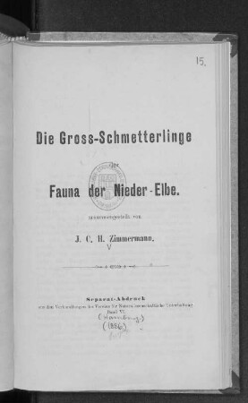Die Gross-Schmetterlinge der Fauna der Niederelbe