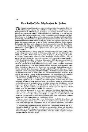 Das katholische Schulwesen in Polen