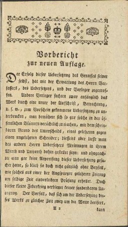 Vorbericht zur neuen Auflage.