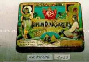Blechdose für 20 Stück "EGYPTIAN BLEND CIGARETTES Hadges Nessim"