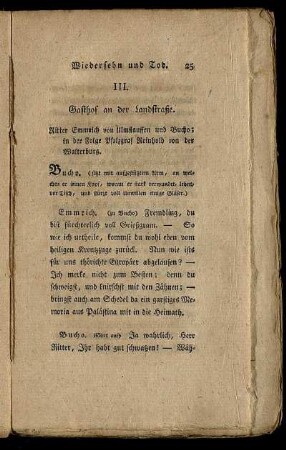III. Gasthof an der Landstraße.