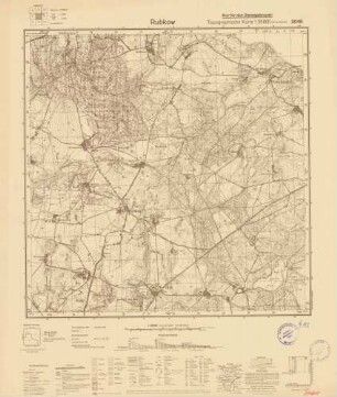2048 Rubkow, Topographische Karte 1:25000 (4cm - Karte)