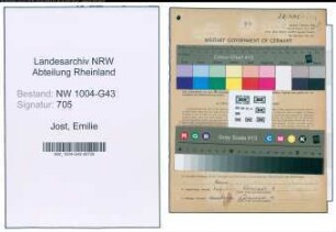 Entnazifizierung Emilie Jost , geb. 20.12.1902 ()