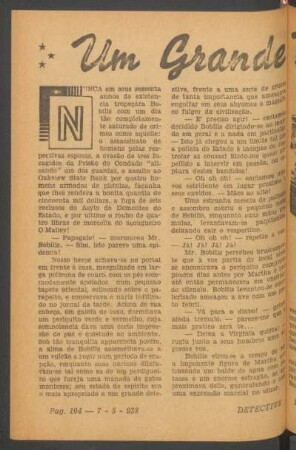 Um grande detective : [Novella completa]