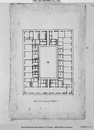 Grundriss für ein Zollhaus (2. Stockwerk)