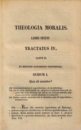 Theologia moralis S. Alphonsi de Ligorio, 7. Continens prosecutionem tractatus de poenitentia et tract. de extrem. unct., ordine et matrimonio