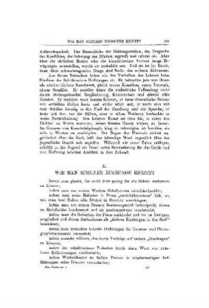 Wie man Schiller zugrunde richtet