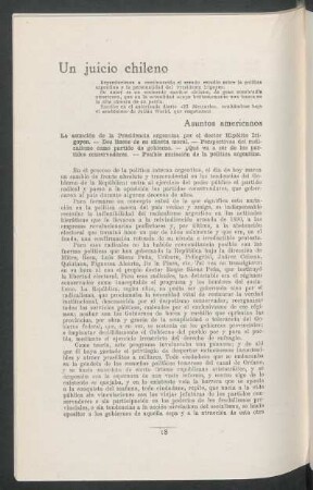 Un juicio chileno