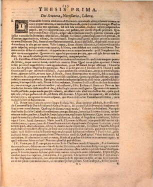 Theses theol. de scientia, voluntate, providentia, praedestinatione, & gratia Dei
