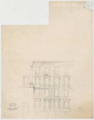 Thiersch, Friedrich von; München; Justizpalast - Fassade (Ansicht)