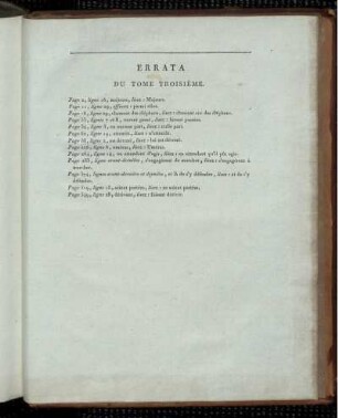 Errata Du Tome Troisième.