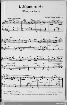 Musikbeilage zum Salonblatt