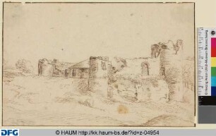 Landschaft mit Ruine