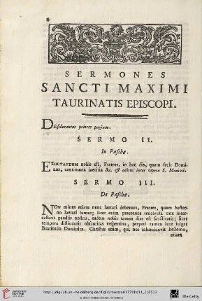 Sermones sancti Maximi Taurinatis episcopi
