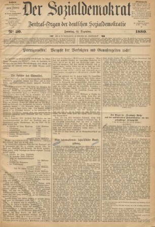 No 50. Sonntag, 12. Dezember. 1880.