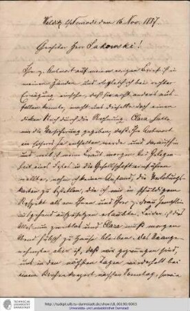 Brief vom 16.11.1887