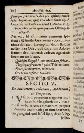108-117, Sectio V - VII