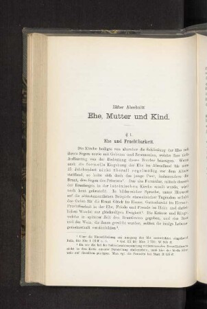 Elfter Abschnitt. Ehe, Mutter und Kind.