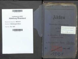 Obladen; Franz, Bergreferendar; Prüfungs- u. Personalakten Band 1 (Ausarbeitungen)
