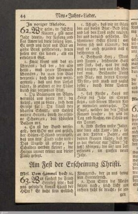 Am Fest der Erscheinung Christi.