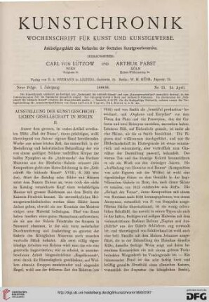 Ausstellung der kunstgeschichtlichen Gesellschaft in Berlin, [2]