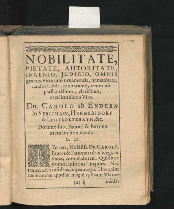 Dedicatio