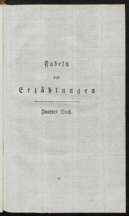 Fabeln und Erzählungen - Zweites Buch