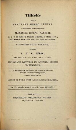 Theses. 1874/75, Fac. Juris