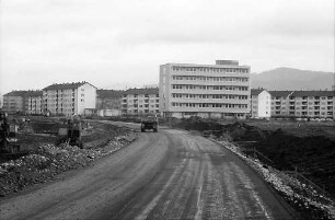 Freiburg: Berliner Allee i. Bau: Aufnahme in Richtung Norden
