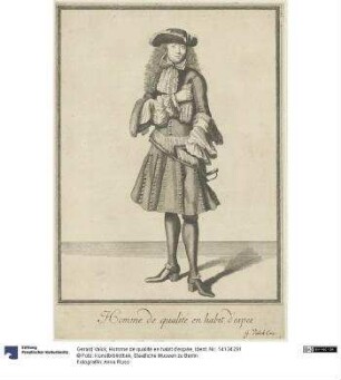Homme de qualité en habit d'espée